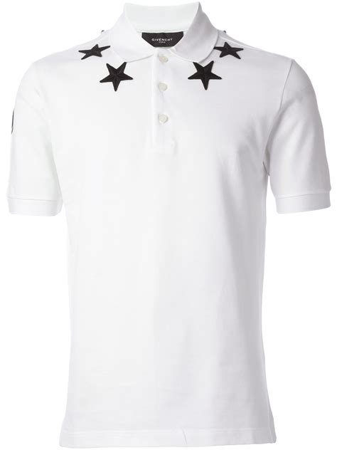 givenchy white star polo|Men's Givenchy Designer Polo Shirts .